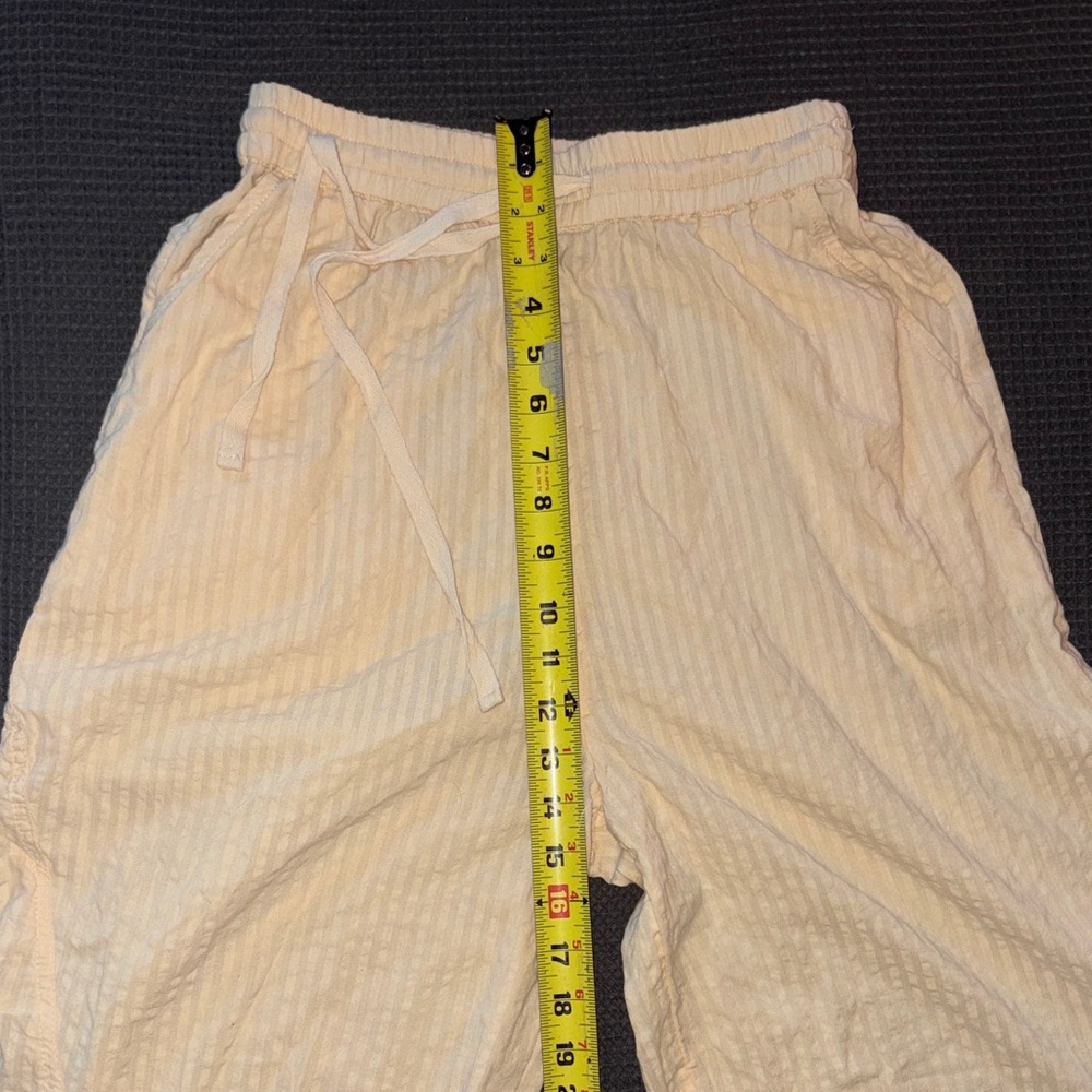 Urban Outfitters Light Cream Drawstring Jogger Pants 100% Cotton size Small New - Picture 10 of 11